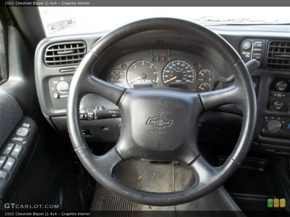 Graphite Interior Steering Wheel for the 2002 Chevrolet Blazer LS 4x4 #75563950