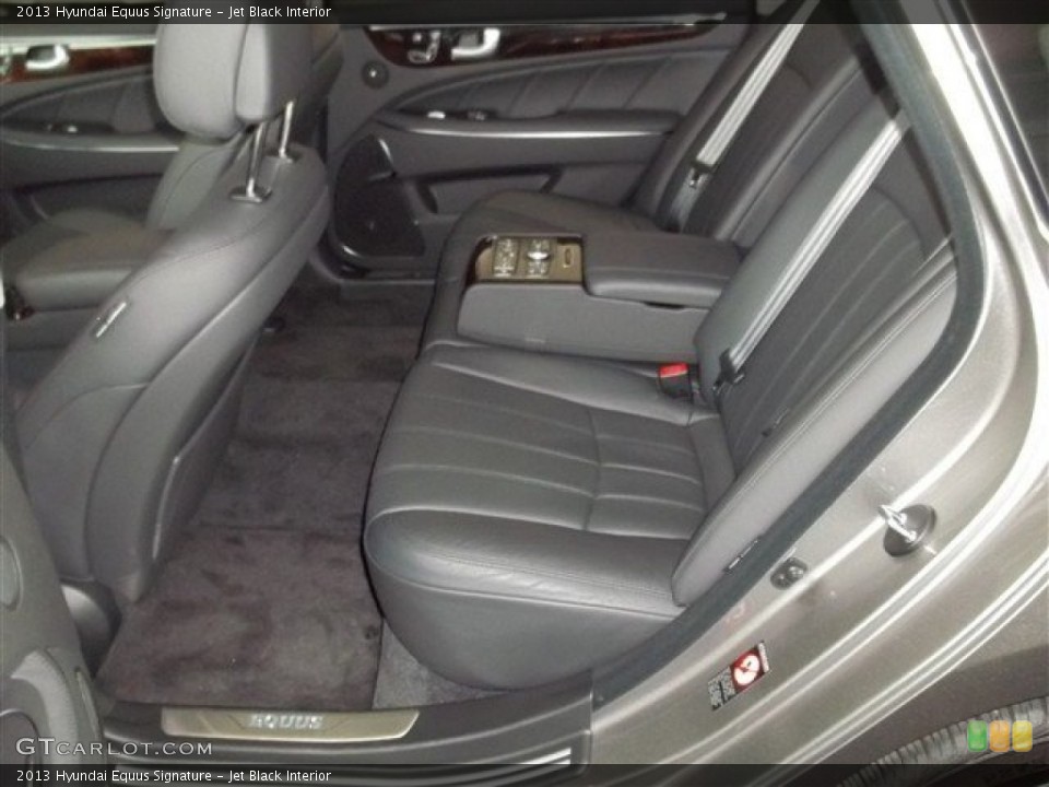 Jet Black Interior Rear Seat for the 2013 Hyundai Equus Signature #75565936