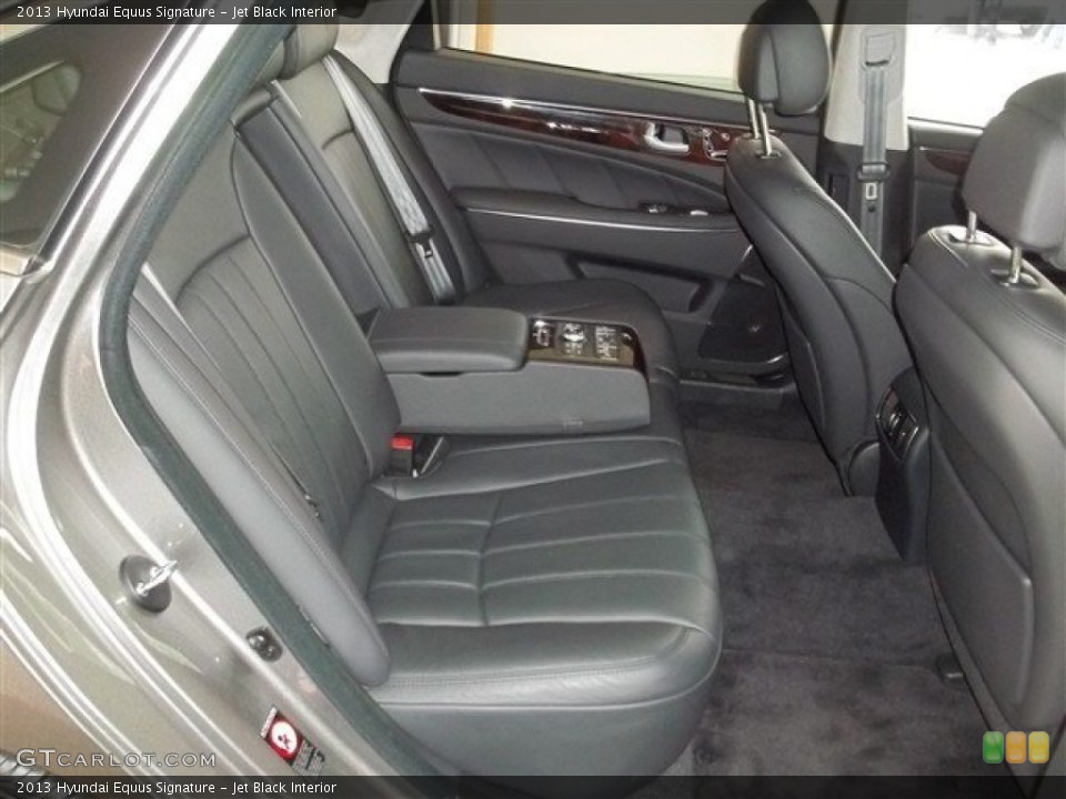 Jet Black Interior Rear Seat for the 2013 Hyundai Equus Signature #75566029