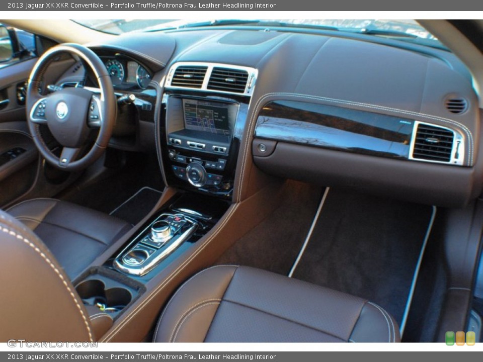 Portfolio Truffle/Poltrona Frau Leather Headlining Interior Dashboard for the 2013 Jaguar XK XKR Convertible #75568174