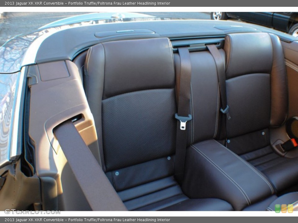 Portfolio Truffle/Poltrona Frau Leather Headlining Interior Rear Seat for the 2013 Jaguar XK XKR Convertible #75568186