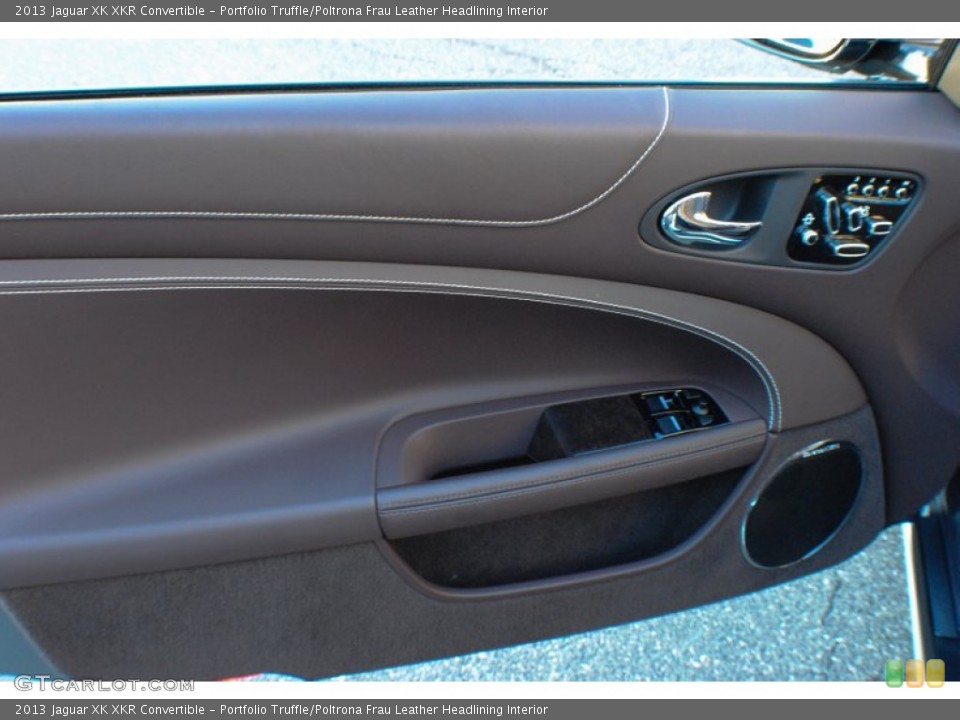 Portfolio Truffle/Poltrona Frau Leather Headlining Interior Door Panel for the 2013 Jaguar XK XKR Convertible #75568195