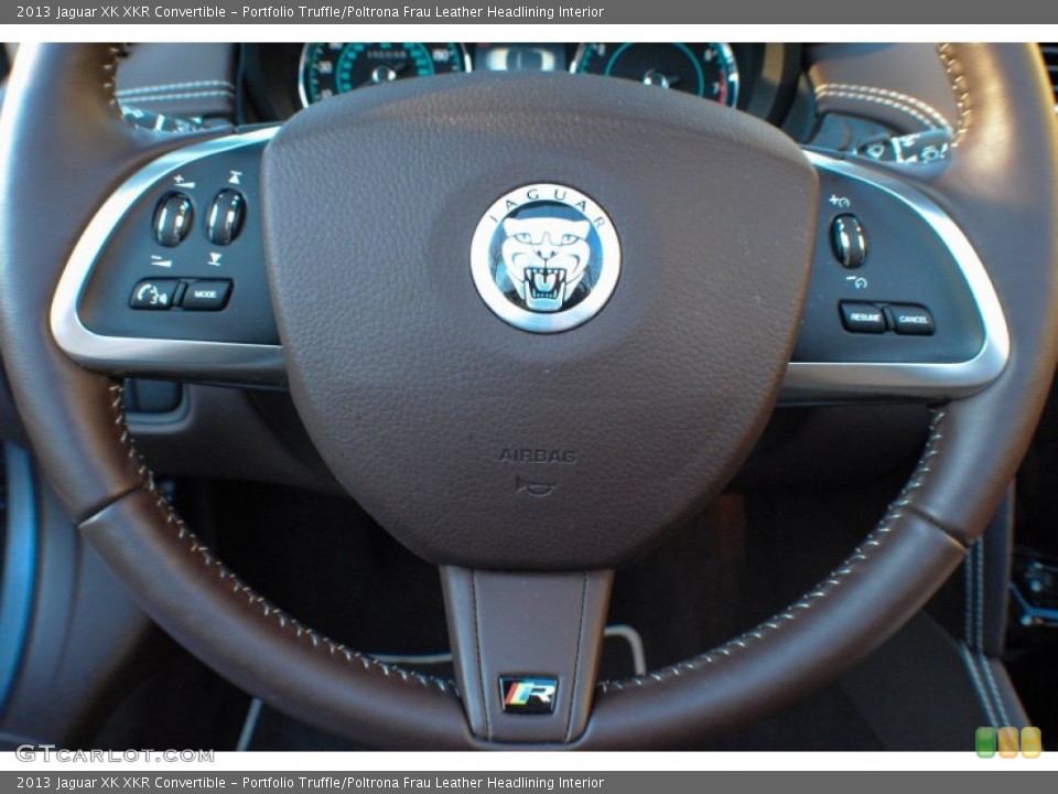 Portfolio Truffle/Poltrona Frau Leather Headlining Interior Controls for the 2013 Jaguar XK XKR Convertible #75568255