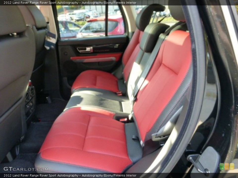 Autobiography Ebony/Pimento Interior Rear Seat for the 2012 Land Rover Range Rover Sport Autobiography #75569557