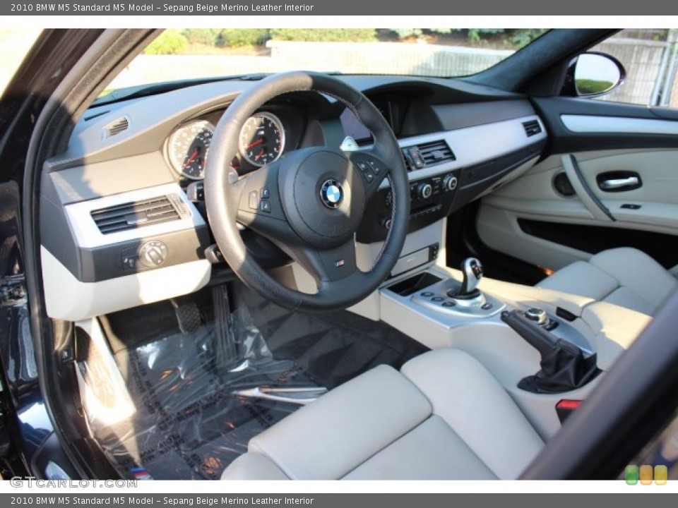 Sepang Beige Merino Leather 2010 BMW M5 Interiors