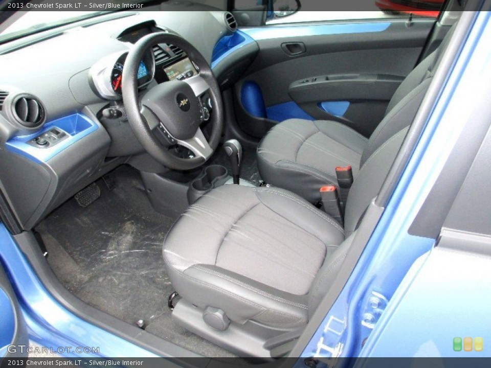 Silver/Blue Interior Prime Interior for the 2013 Chevrolet Spark LT #75572360