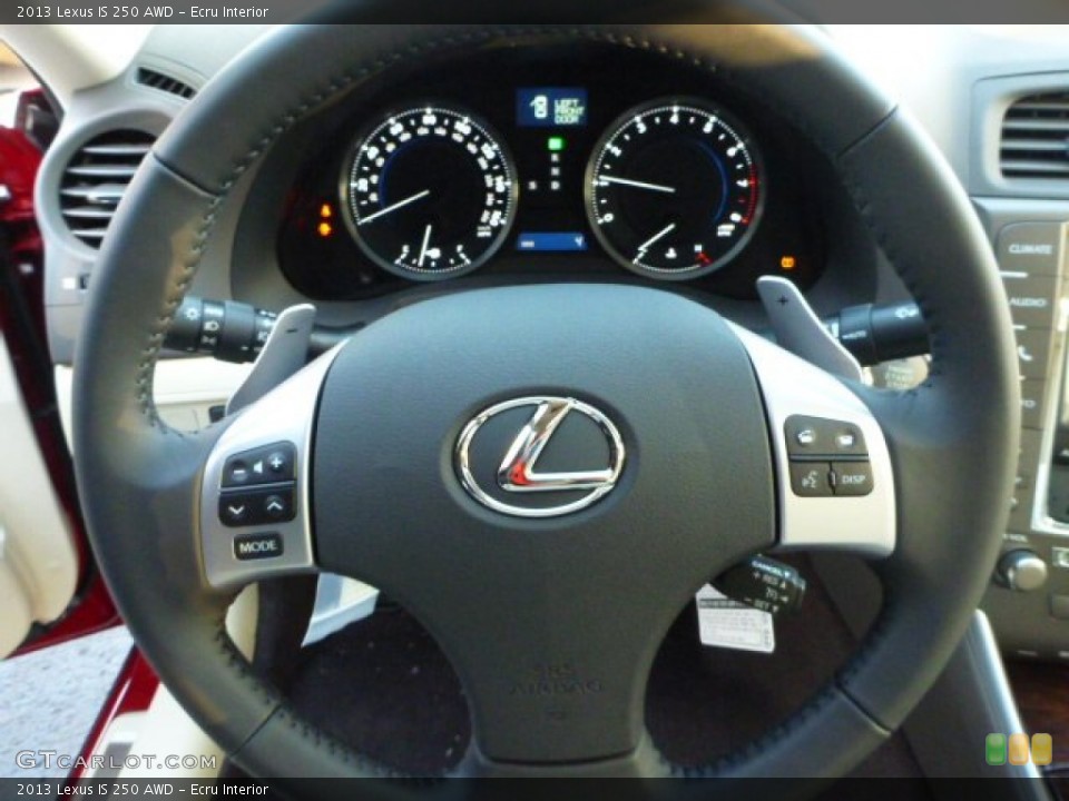 Ecru Interior Steering Wheel for the 2013 Lexus IS 250 AWD #75574017