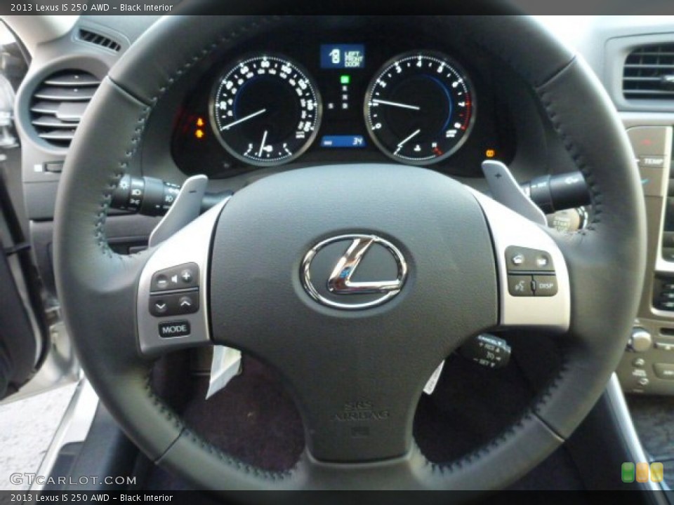Black Interior Steering Wheel for the 2013 Lexus IS 250 AWD #75574886