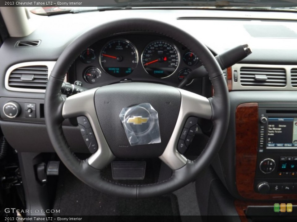 Ebony Interior Steering Wheel for the 2013 Chevrolet Tahoe LTZ #75580208