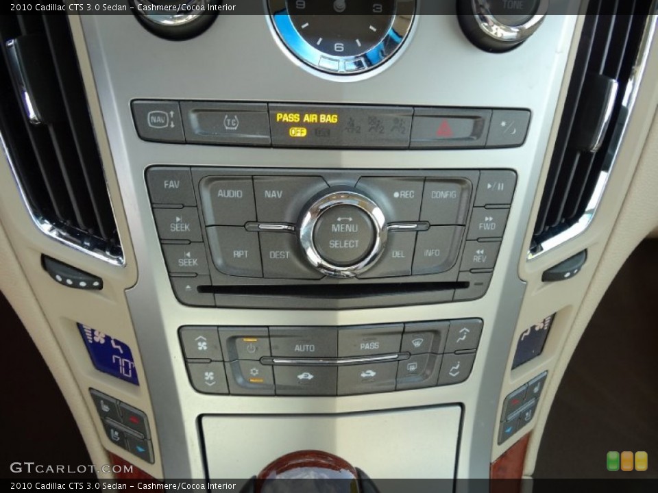 Cashmere/Cocoa Interior Controls for the 2010 Cadillac CTS 3.0 Sedan #75580232