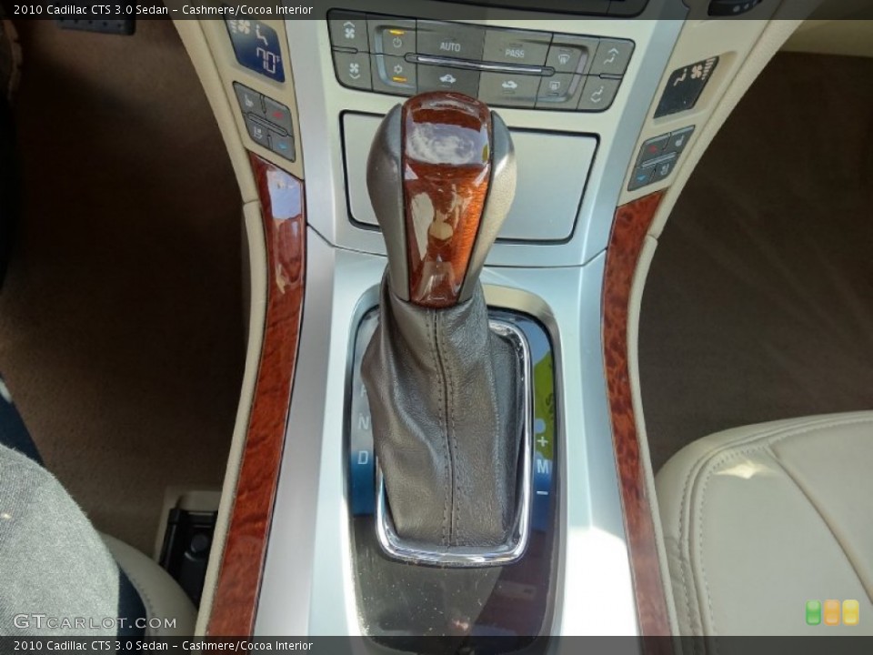 Cashmere/Cocoa Interior Transmission for the 2010 Cadillac CTS 3.0 Sedan #75580242