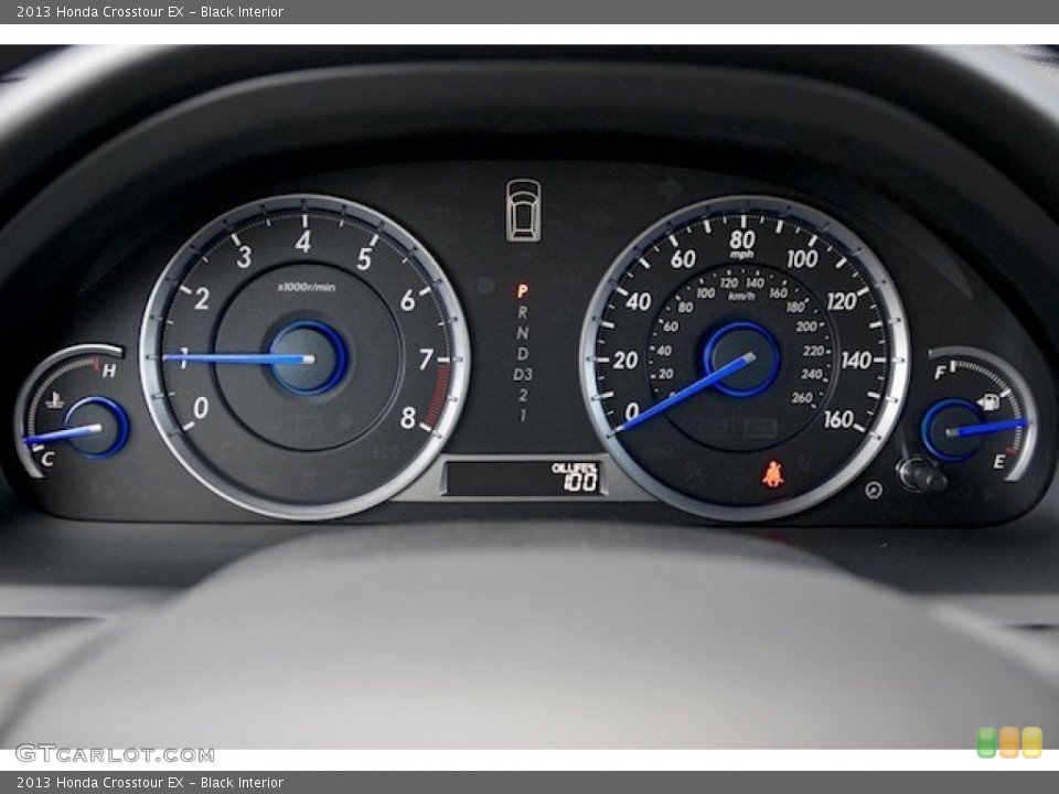 Black Interior Gauges for the 2013 Honda Crosstour EX #75582055