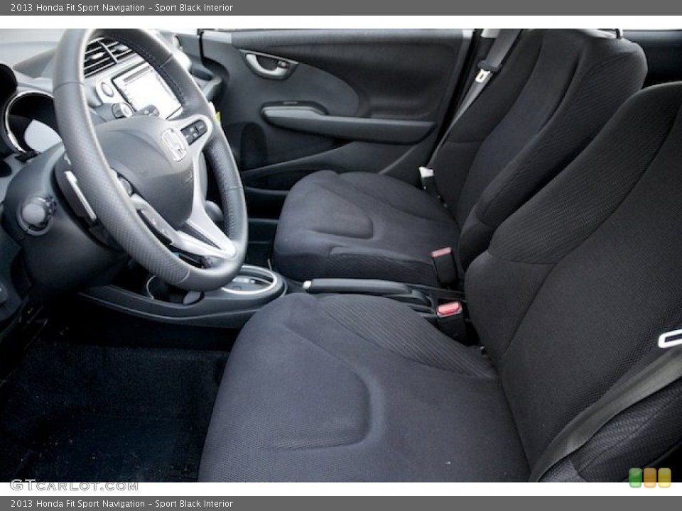 Sport Black Interior Front Seat for the 2013 Honda Fit Sport Navigation #75585110