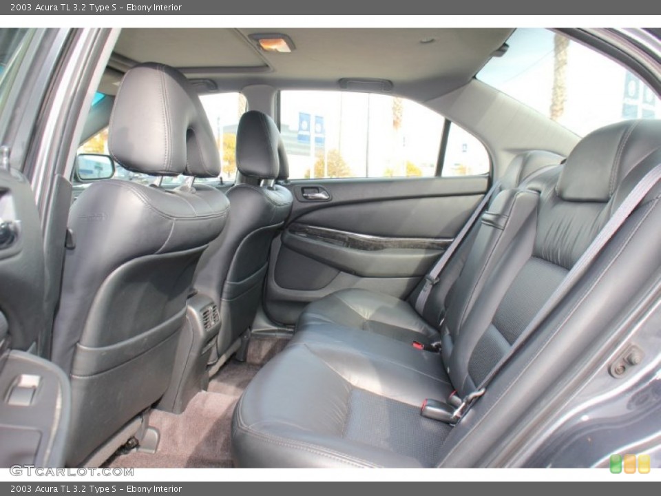 Ebony Interior Rear Seat for the 2003 Acura TL 3.2 Type S #75589553