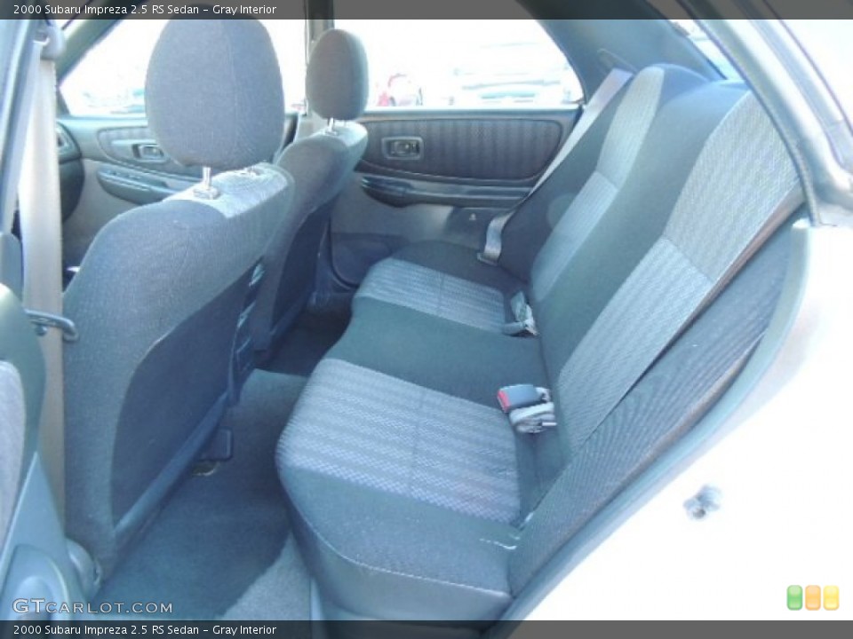 Gray Interior Rear Seat for the 2000 Subaru Impreza 2.5 RS Sedan #75589598