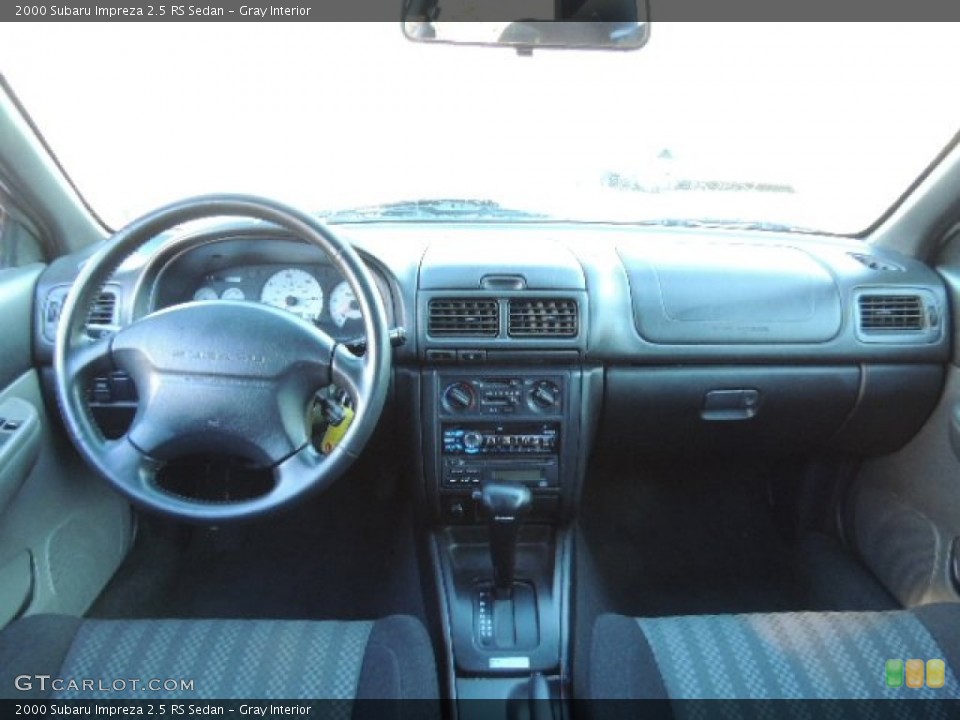 Gray Interior Dashboard for the 2000 Subaru Impreza 2.5 RS Sedan #75589619