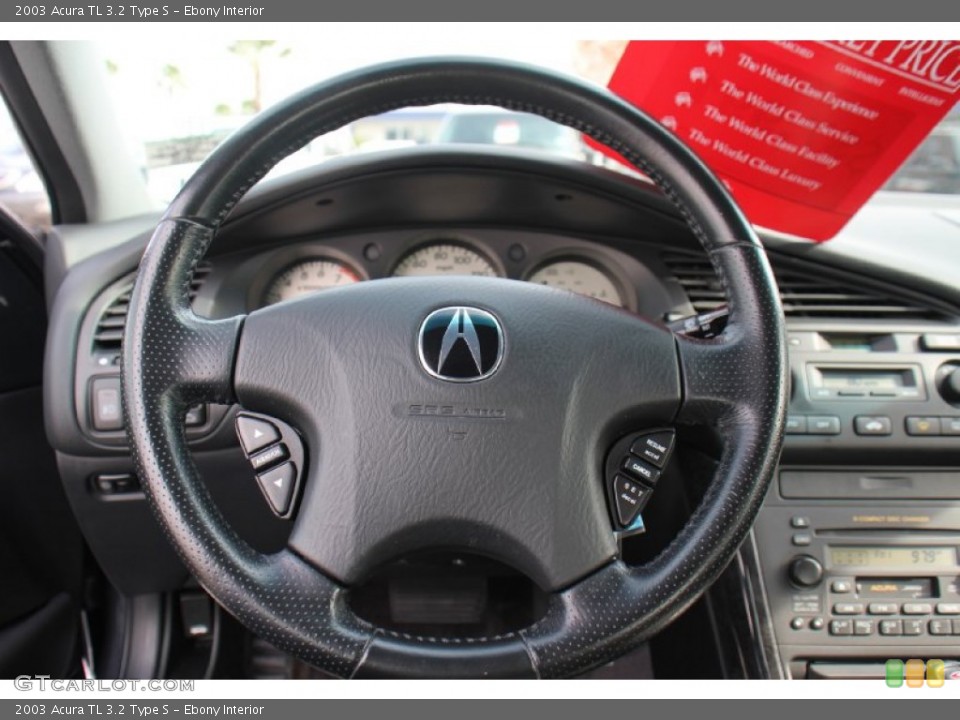 Ebony Interior Steering Wheel for the 2003 Acura TL 3.2 Type S #75589700