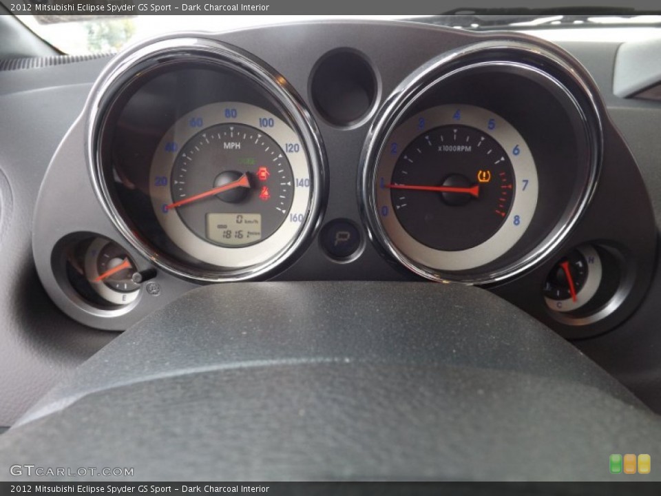 Dark Charcoal Interior Gauges for the 2012 Mitsubishi Eclipse Spyder GS Sport #75590975