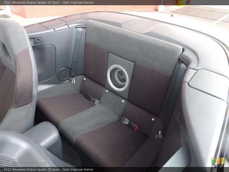 Dark Charcoal Interior Rear Seat for the 2012 Mitsubishi Eclipse Spyder GS Sport #75591020