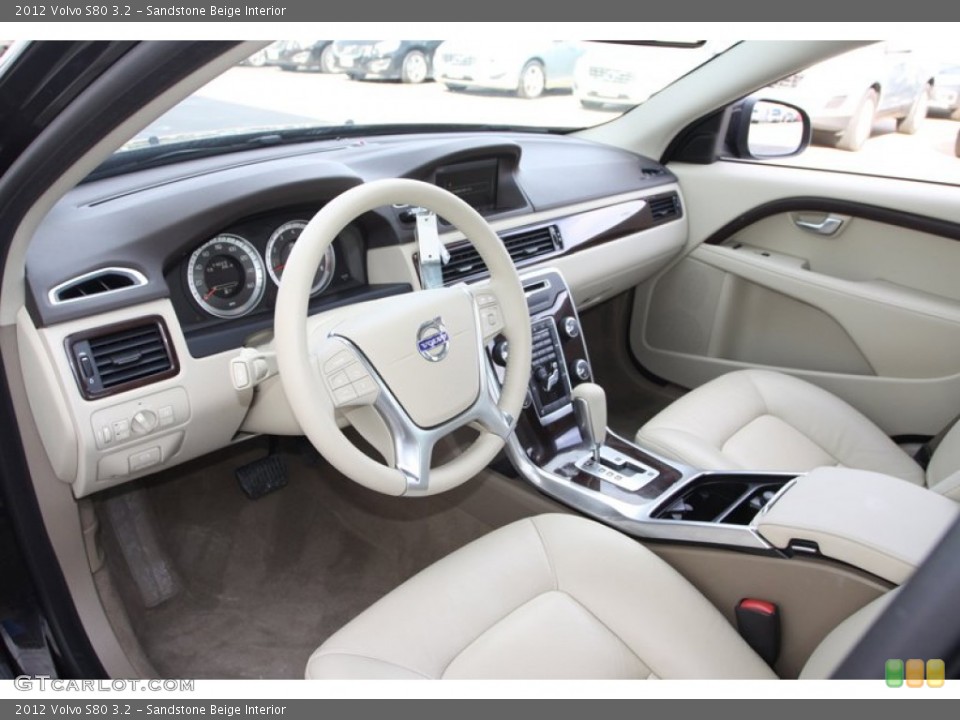 Sandstone Beige Interior Photo for the 2012 Volvo S80 3.2 #75597593