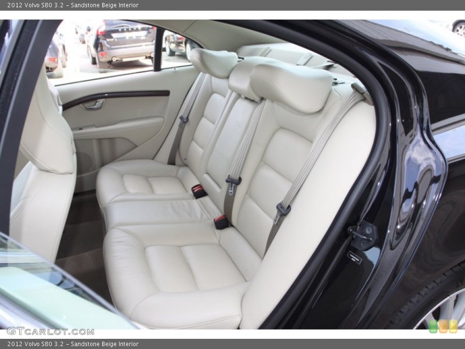Sandstone Beige Interior Rear Seat for the 2012 Volvo S80 3.2 #75597629