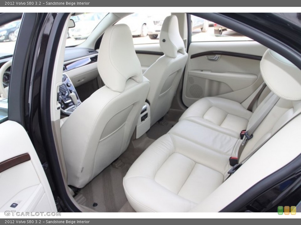 Sandstone Beige Interior Rear Seat for the 2012 Volvo S80 3.2 #75597644