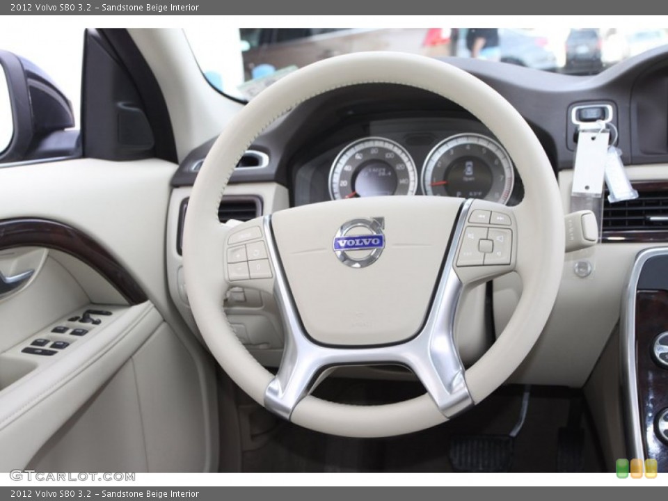 Sandstone Beige Interior Steering Wheel for the 2012 Volvo S80 3.2 #75597703