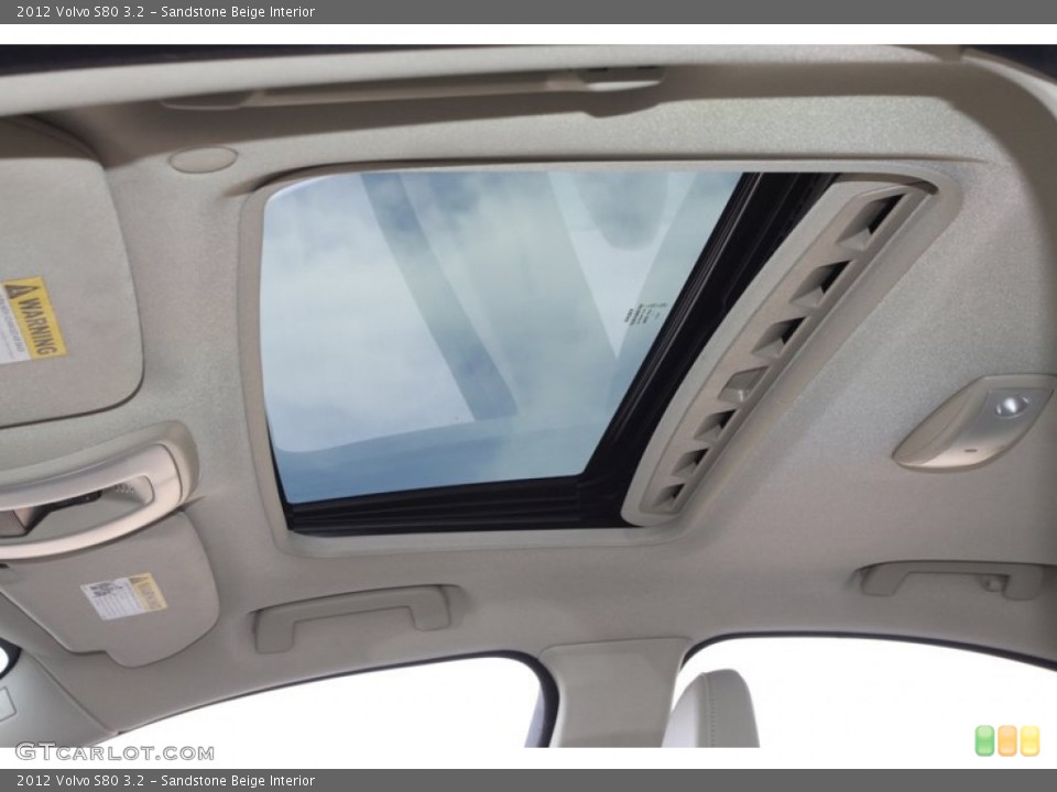 Sandstone Beige Interior Sunroof for the 2012 Volvo S80 3.2 #75597959