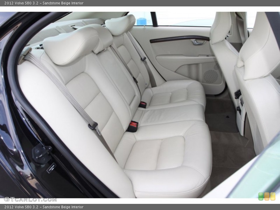 Sandstone Beige Interior Rear Seat for the 2012 Volvo S80 3.2 #75598010