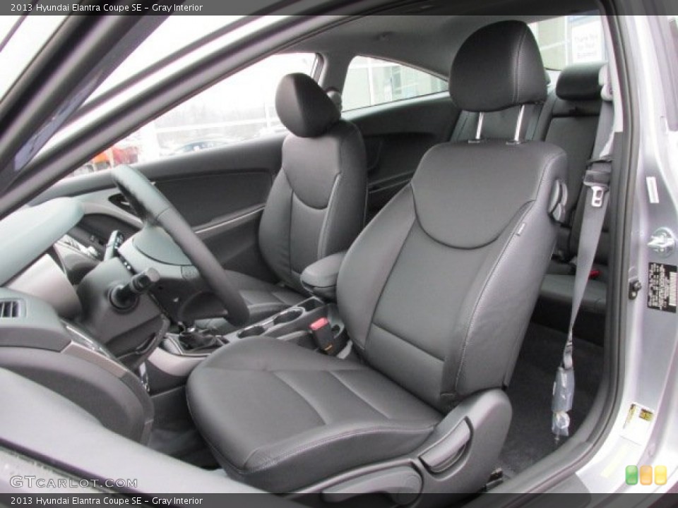 Gray Interior Front Seat for the 2013 Hyundai Elantra Coupe SE #75598611