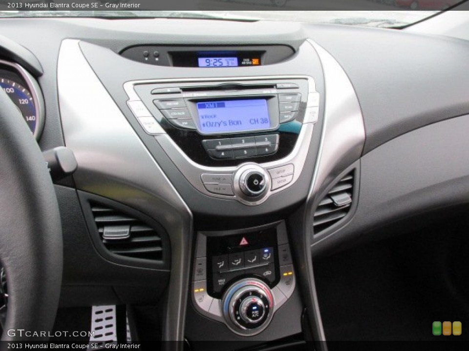 Gray Interior Controls for the 2013 Hyundai Elantra Coupe SE #75598617