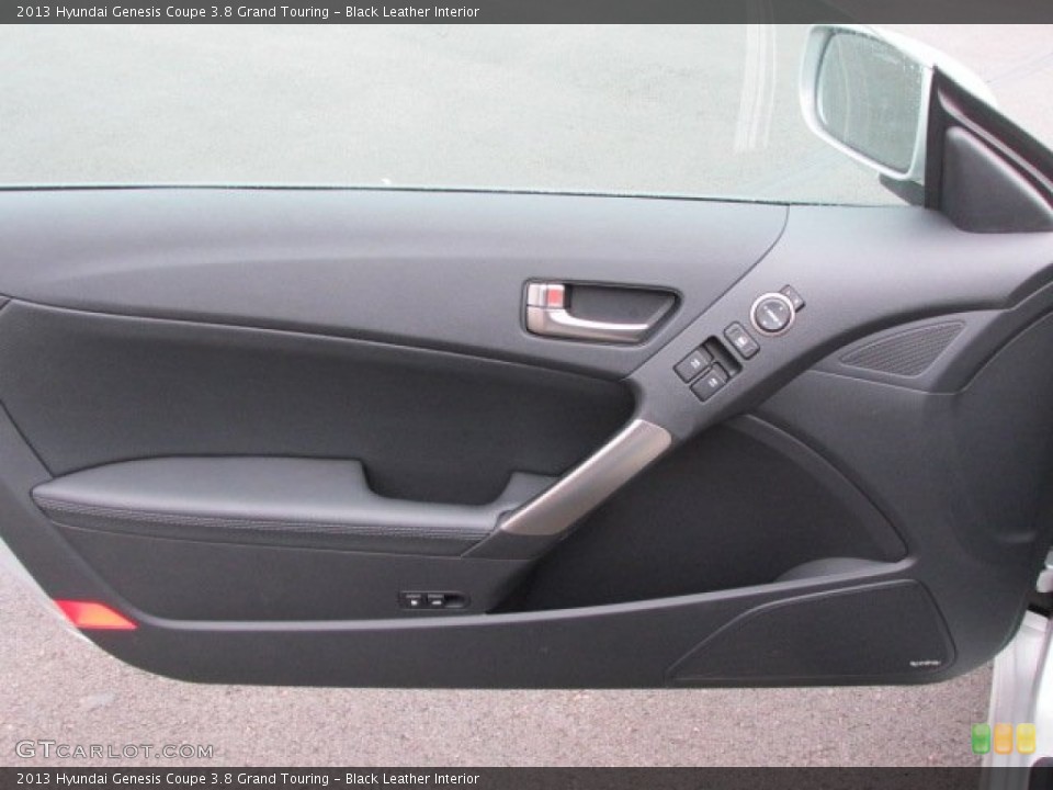 Black Leather Interior Door Panel for the 2013 Hyundai Genesis Coupe 3.8 Grand Touring #75599273