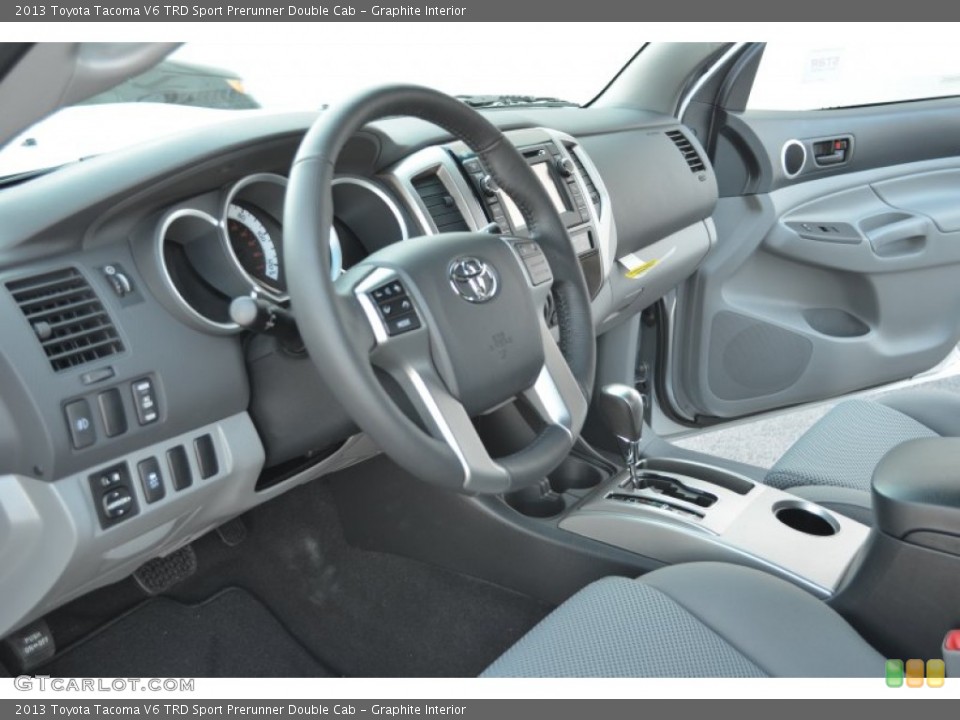 Graphite Interior Photo for the 2013 Toyota Tacoma V6 TRD Sport Prerunner Double Cab #75599549