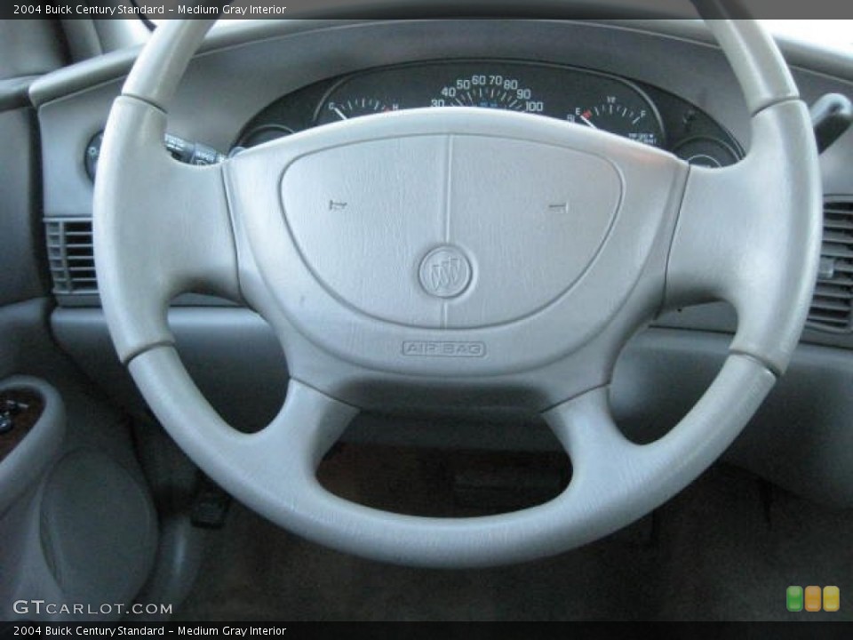 Medium Gray Interior Steering Wheel for the 2004 Buick Century Standard #75599557