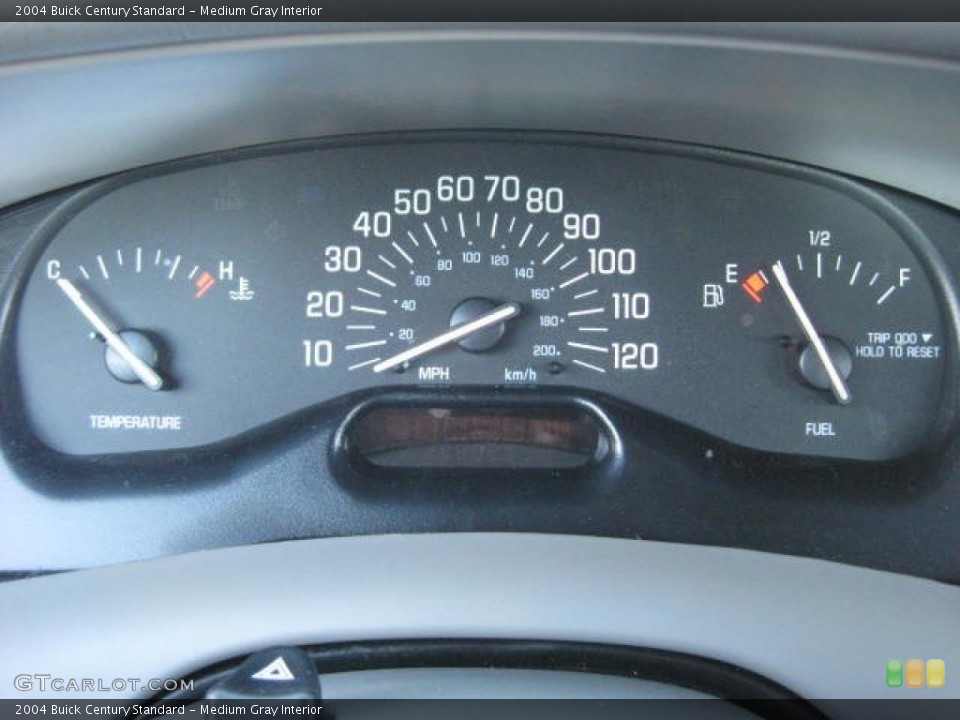 Medium Gray Interior Gauges for the 2004 Buick Century Standard #75599572