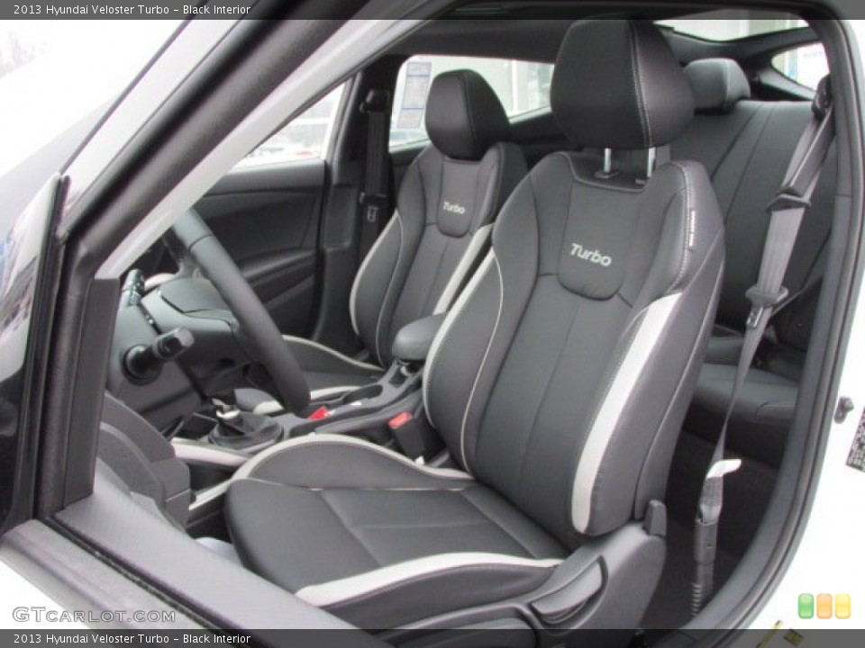 Black Interior Front Seat for the 2013 Hyundai Veloster Turbo #75600191