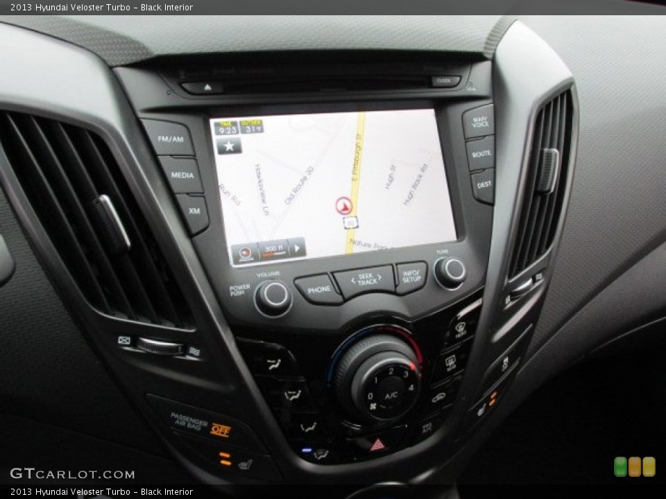Black Interior Navigation for the 2013 Hyundai Veloster Turbo #75600212
