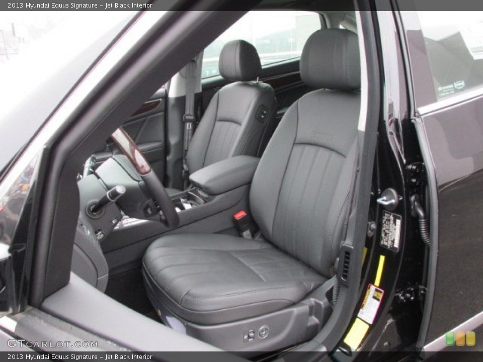 Jet Black Interior Front Seat for the 2013 Hyundai Equus Signature #75600416