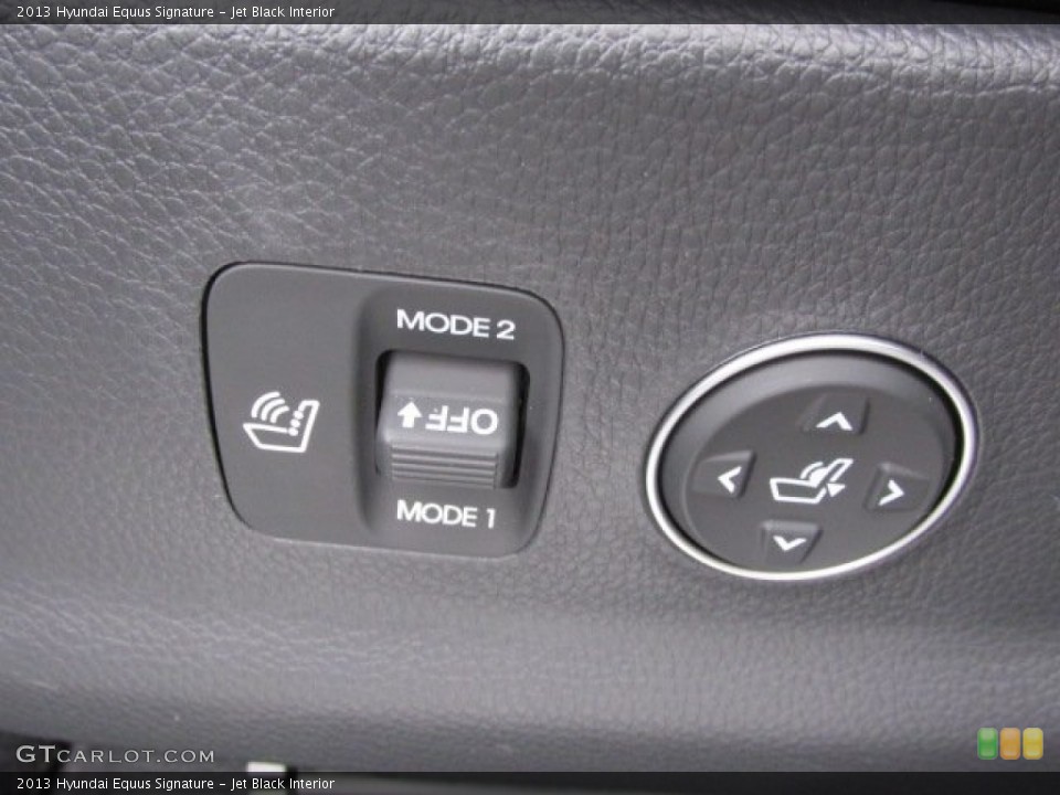 Jet Black Interior Controls for the 2013 Hyundai Equus Signature #75600434