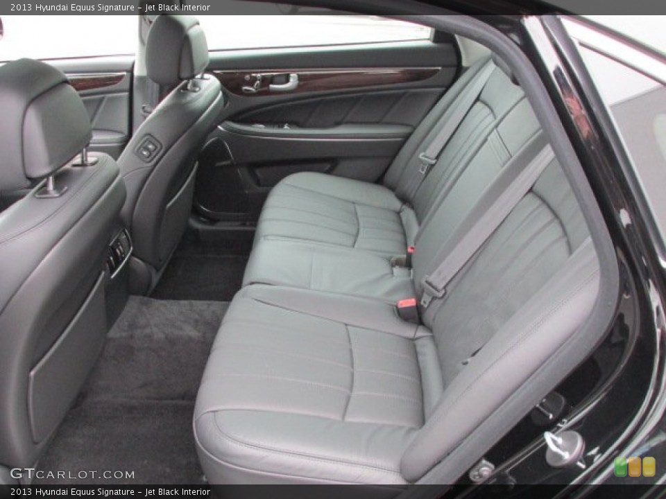 Jet Black Interior Rear Seat for the 2013 Hyundai Equus Signature #75600533