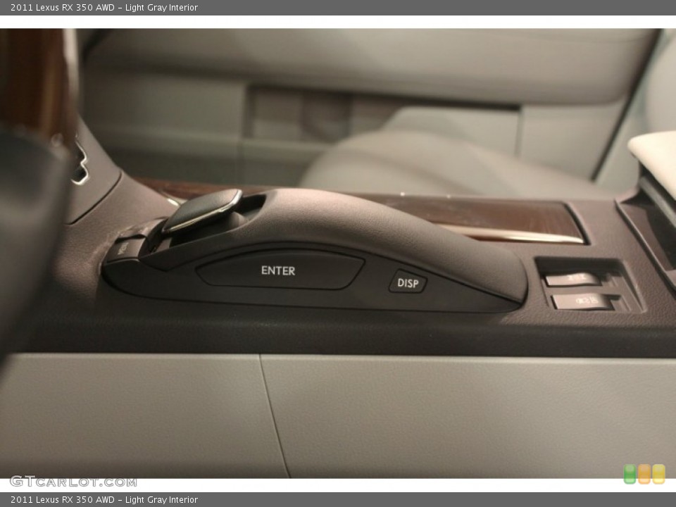 Light Gray Interior Controls for the 2011 Lexus RX 350 AWD #75600738