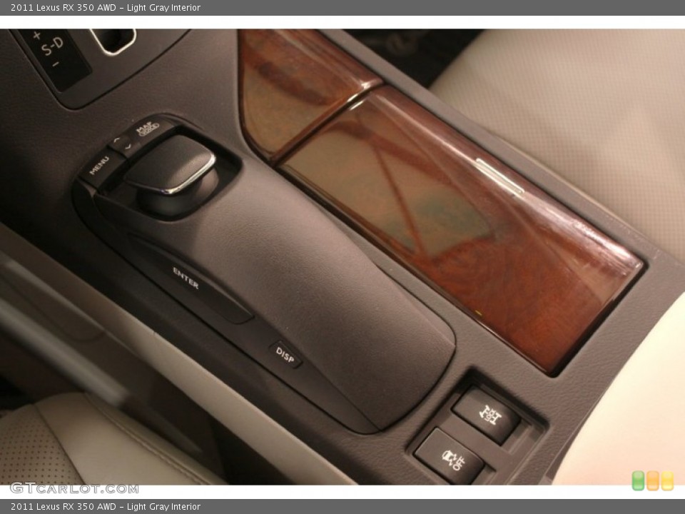 Light Gray Interior Controls for the 2011 Lexus RX 350 AWD #75601144