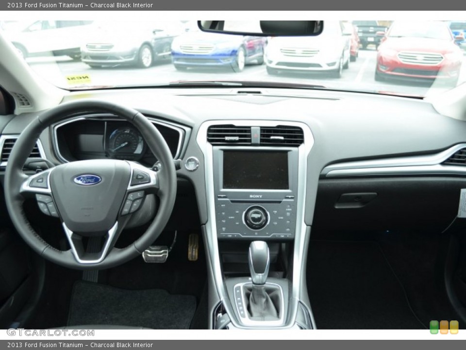 Charcoal Black Interior Dashboard for the 2013 Ford Fusion Titanium #75601169