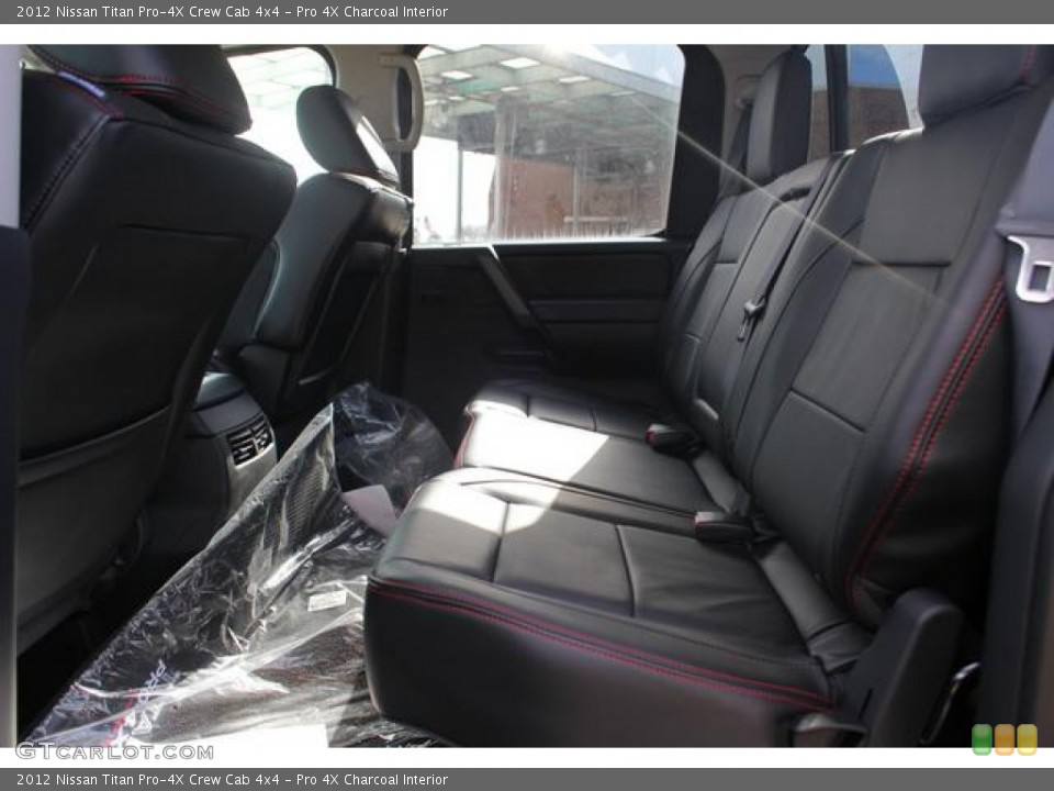 Pro 4X Charcoal Interior Rear Seat for the 2012 Nissan Titan Pro-4X Crew Cab 4x4 #75603008