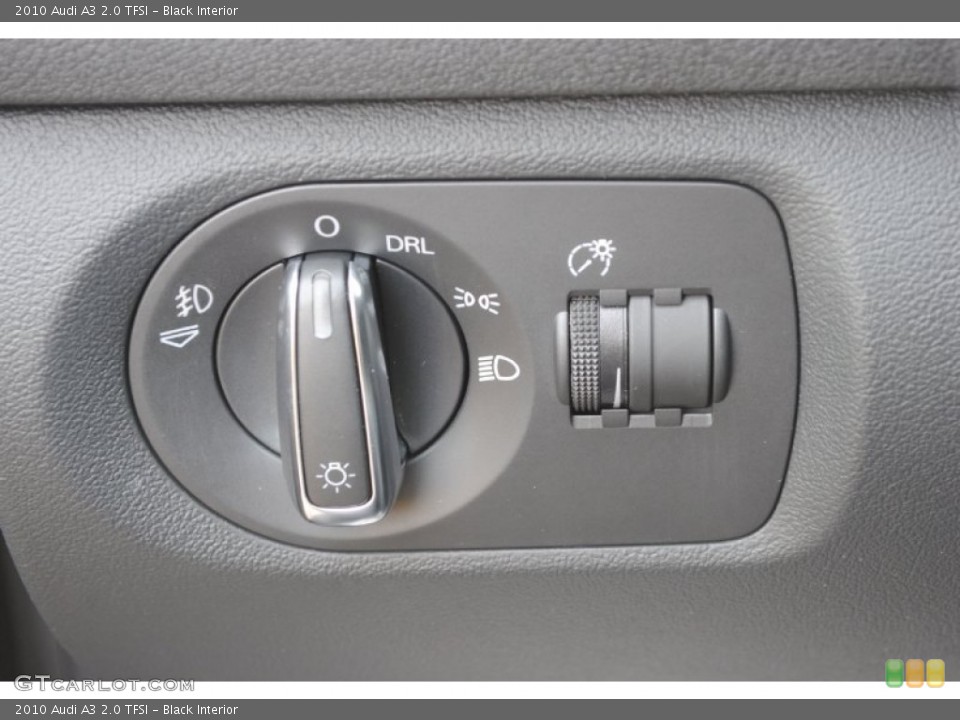 Black Interior Controls for the 2010 Audi A3 2.0 TFSI #75606887