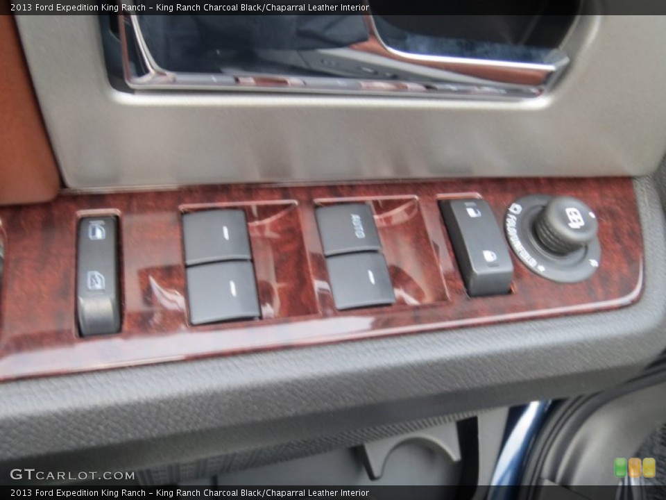 King Ranch Charcoal Black/Chaparral Leather Interior Controls for the 2013 Ford Expedition King Ranch #75607523