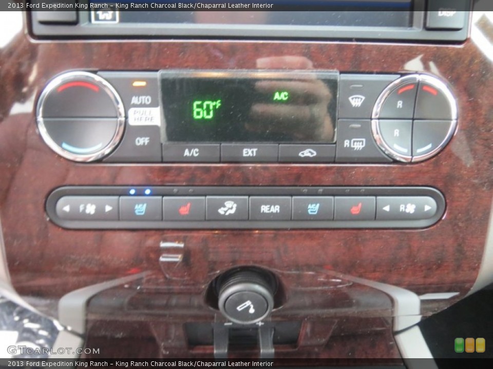 King Ranch Charcoal Black/Chaparral Leather Interior Controls for the 2013 Ford Expedition King Ranch #75607618