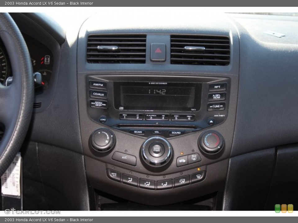 Black Interior Controls for the 2003 Honda Accord LX V6 Sedan #75608606