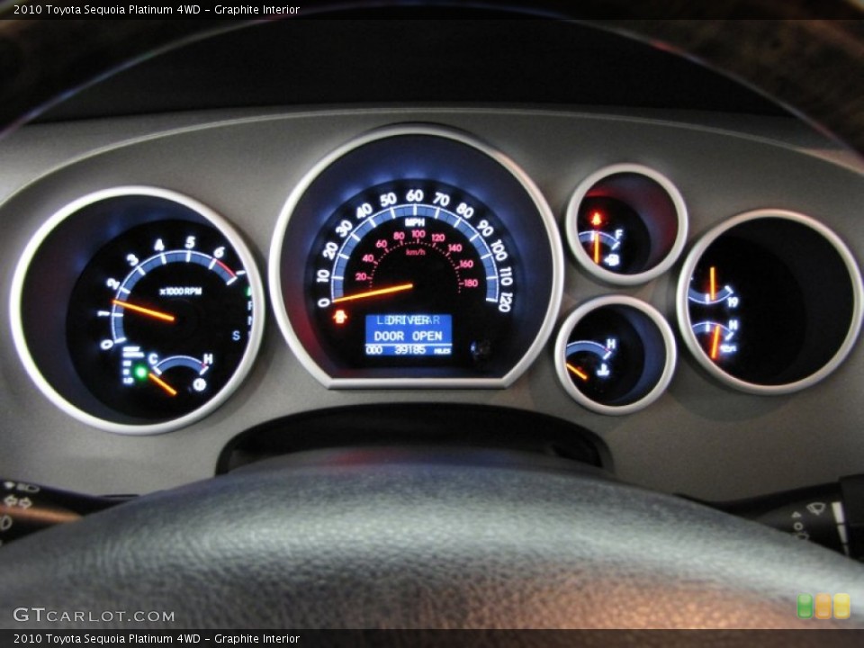 Graphite Interior Gauges for the 2010 Toyota Sequoia Platinum 4WD #75609428