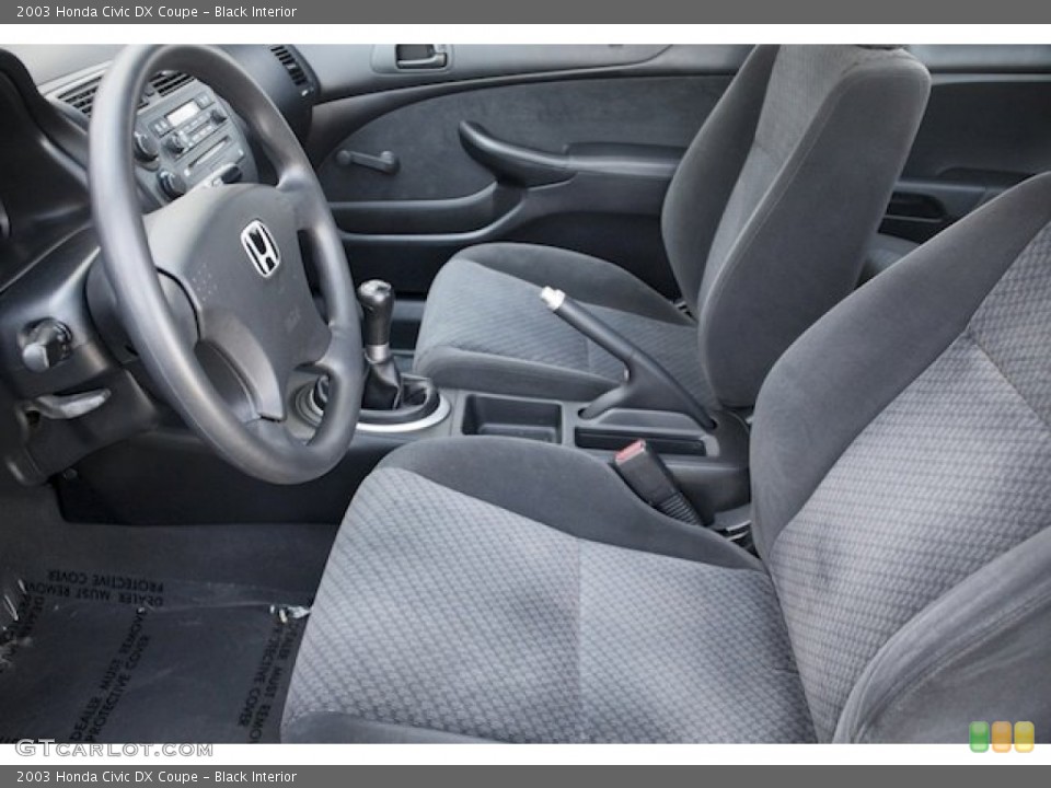 Black Interior Photo for the 2003 Honda Civic DX Coupe #75612591